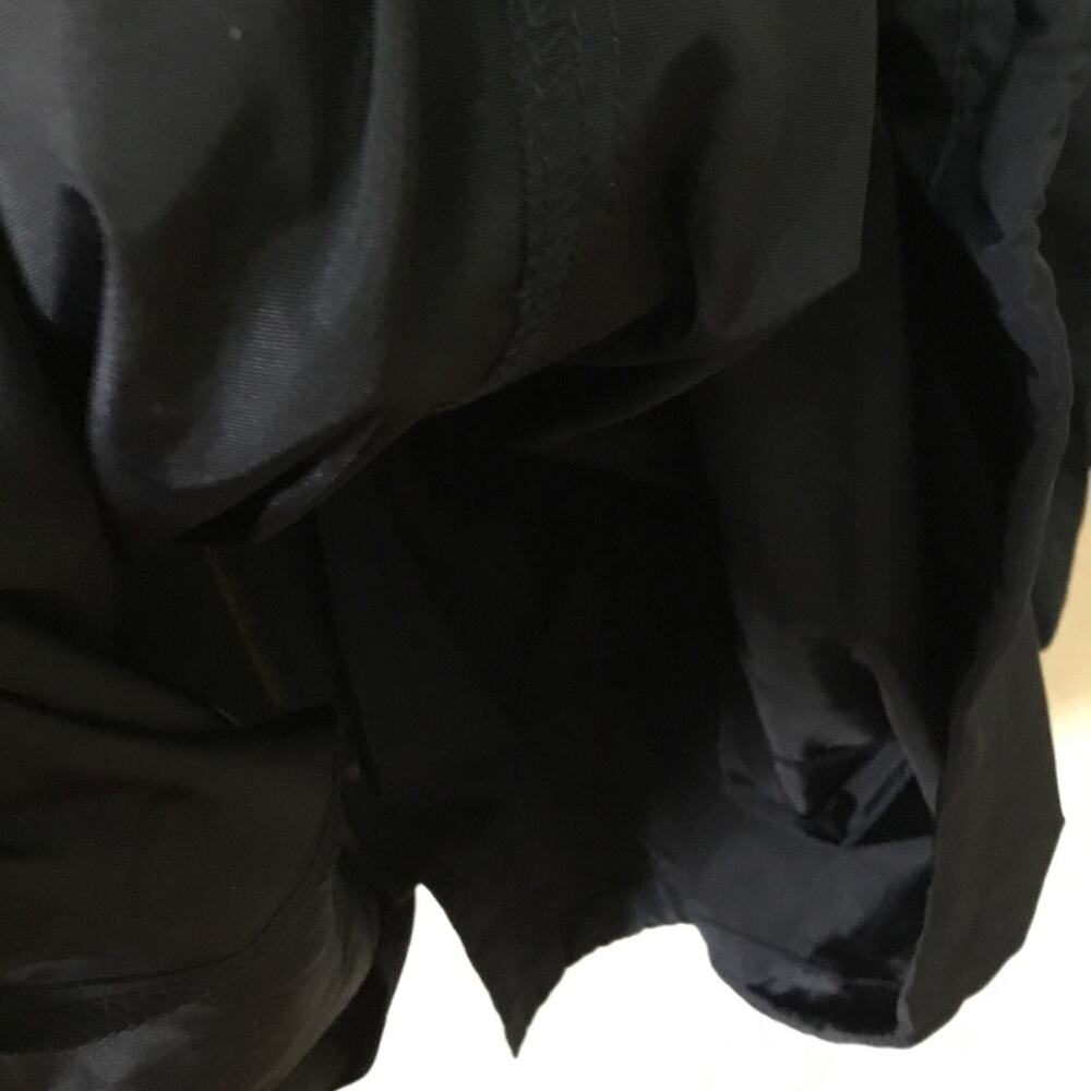 Navy Glossy Drawstring Trim Button-Down Coach Jacket - Picture 15 of 16